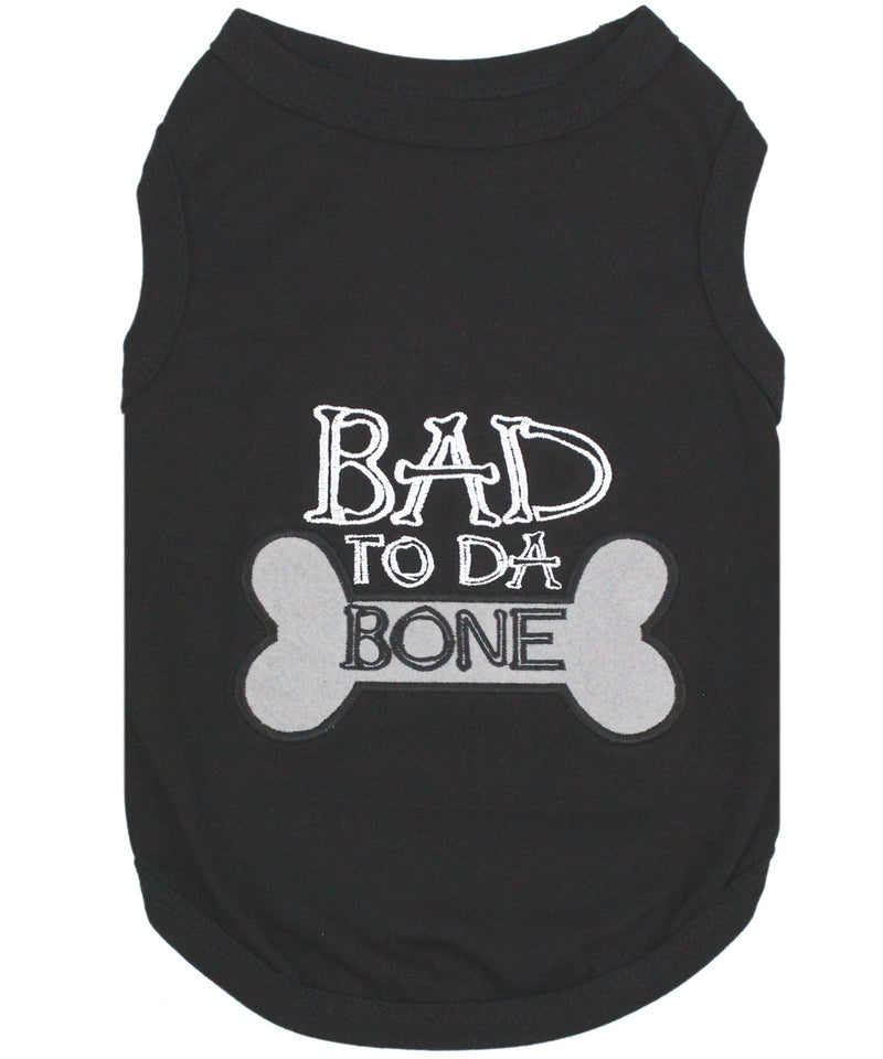 Parisian Pet Bad to da Bone Dog T-Shirt-Black