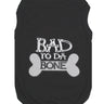 Parisian Pet Bad to da Bone Dog Shirt – Trendy Slogan T-Shirt for Dogs & Cats, Black
