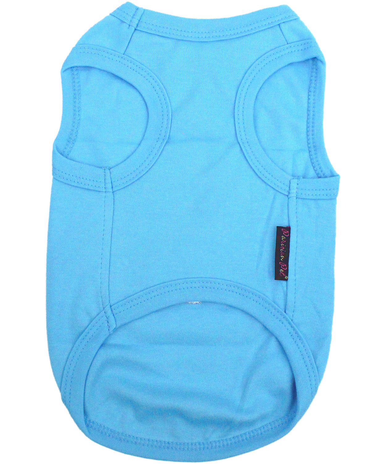 Parisian Pet Prince Embroidered Dog Shirt  Comfortable Royal Apparel for Dogs & Cats, Light Blue