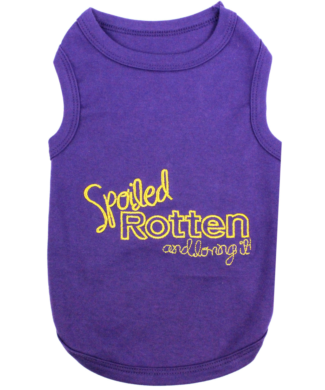 Parisian Pet Spoiled Rotten Dog T-Shirt-Purple
