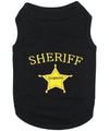 Parisian Pet Sheriff Dog T-Shirt-Black