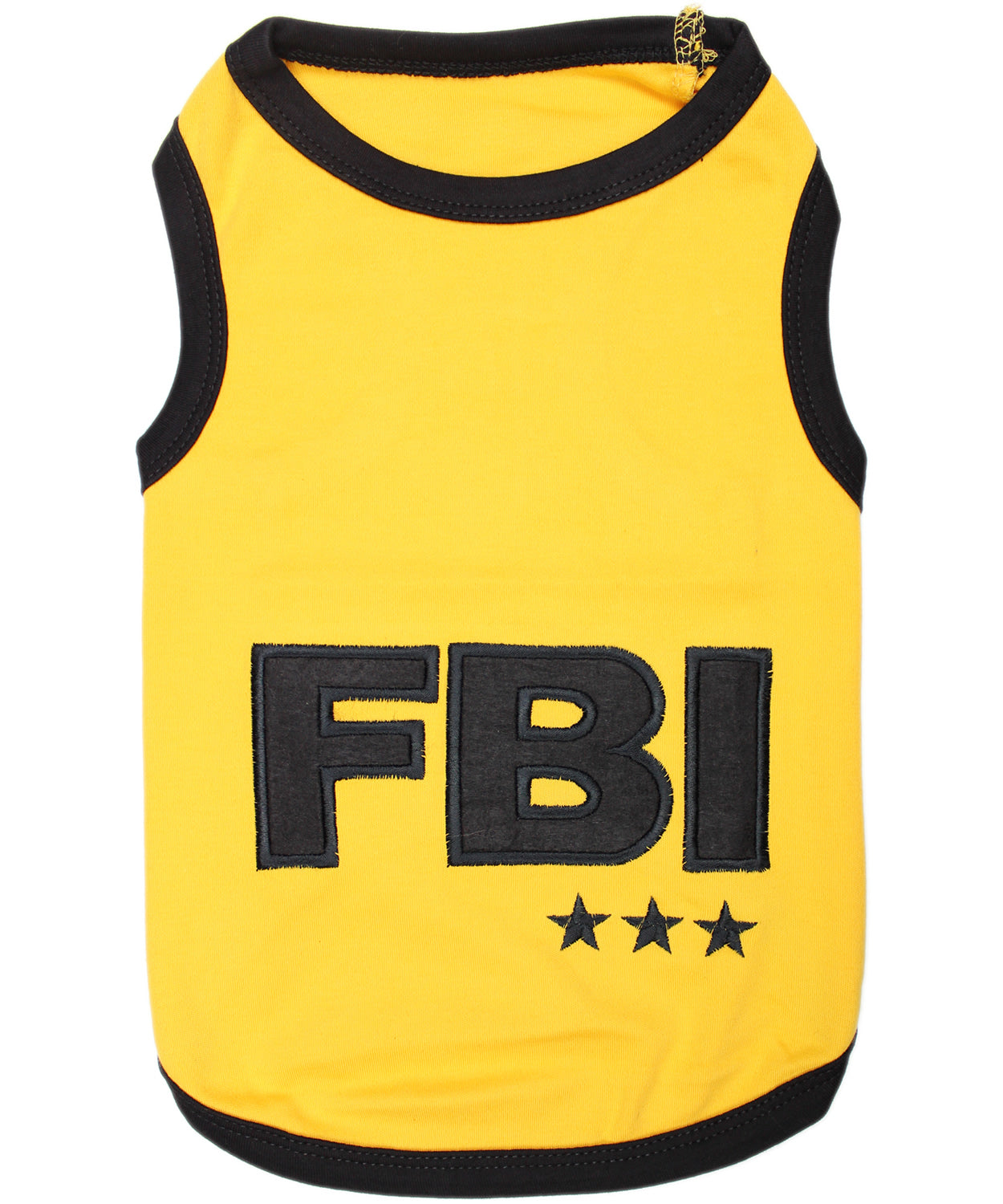 Parisian Pet FBI Funny Slogan Dog Shirt  Trendy Yellow Pet Apparel for Dogs & Cats