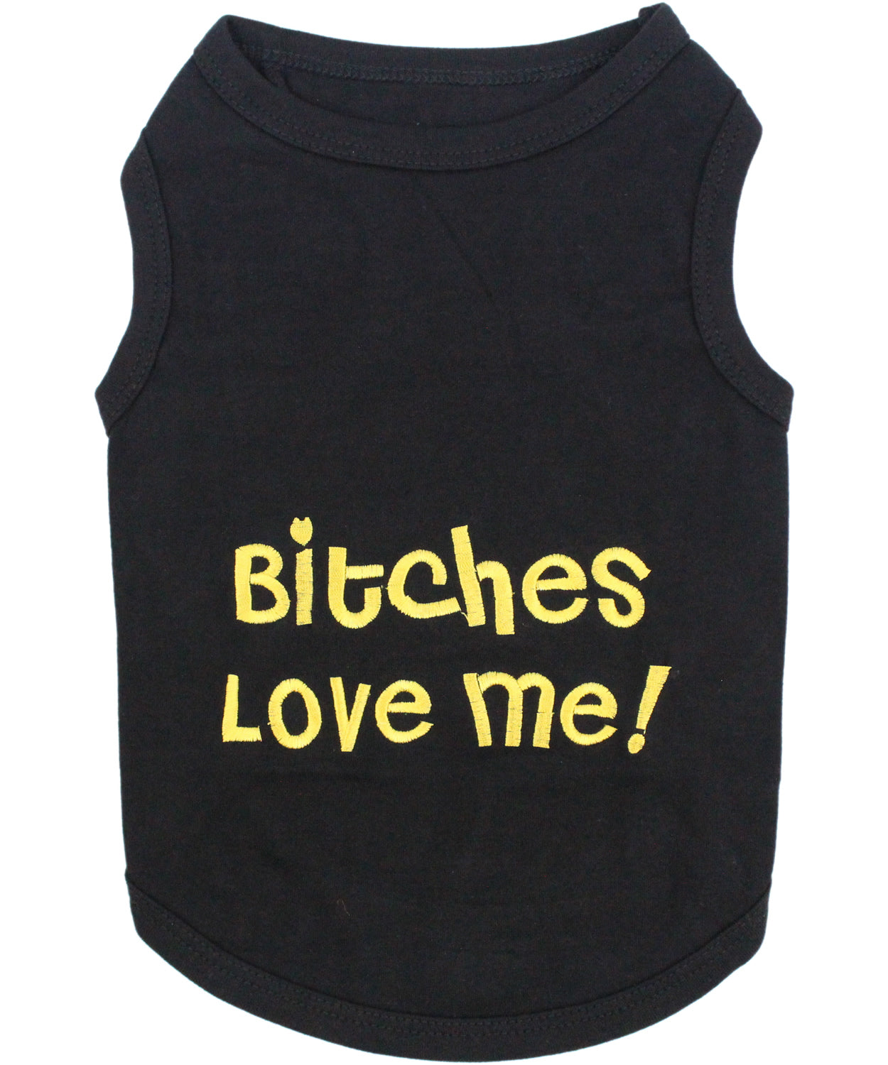 Parisian Pet Bitches Love Me Funny Dog T-Shirt-Black