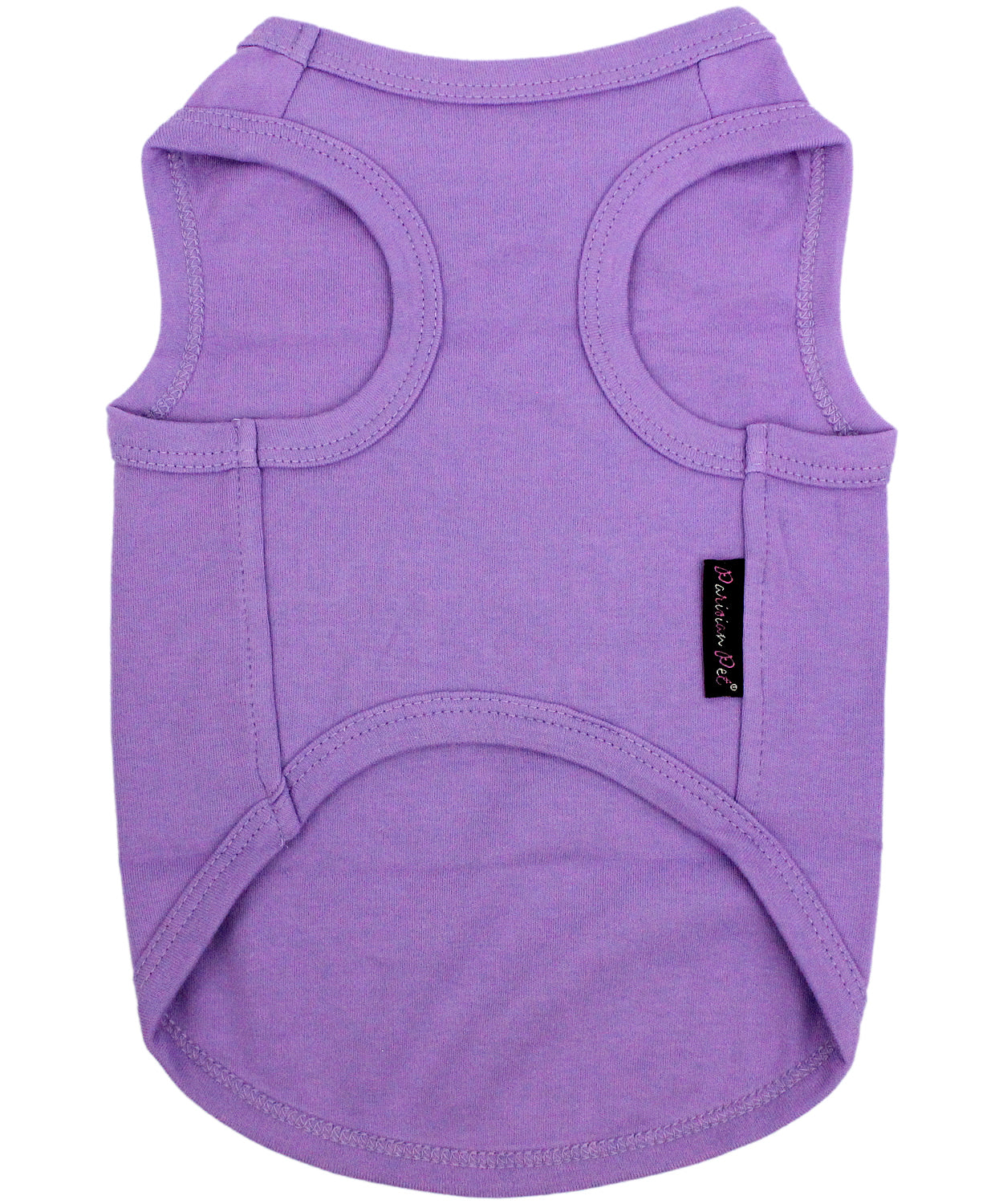 Parisian Pet Pampered Poochie Luxury Dog Shirt  Trendy Embroidered Dog Apparel for Small Dogs & Cats, Purple