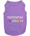 Parisian Pet Pampered Poochie Luxury Dog T-Shirt-Purple