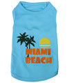 Parisian Pet Miami Beach Dog T-Shirt-Light Blue
