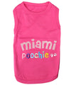 Parisian Pet Miami Poochie Dog T-Shirt-Pink