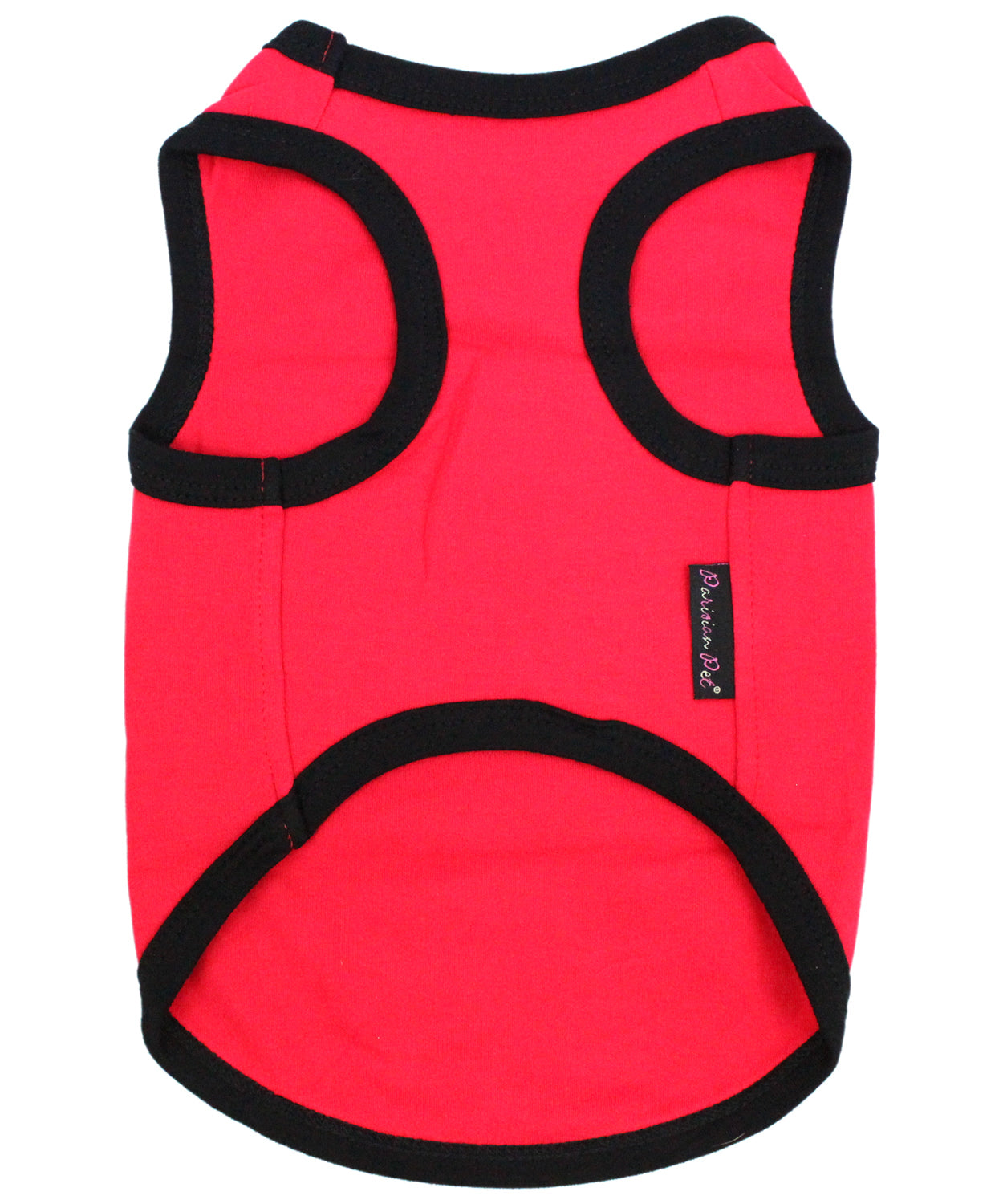 Parisian Pet The Boss Embroidered Pet T-Shirt  Bold Slogan Dog Apparel for Dogs & Cats, Red