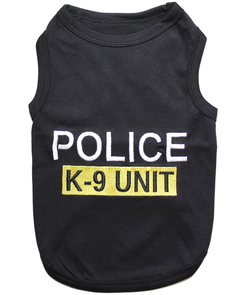 Parisian Pet Police K-9 Unit Dog Outfit-Black