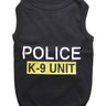Parisian Pet Police K-9 Unit Dog Outfit – Comfortable Uniform for Small Dogs & Cats, Black