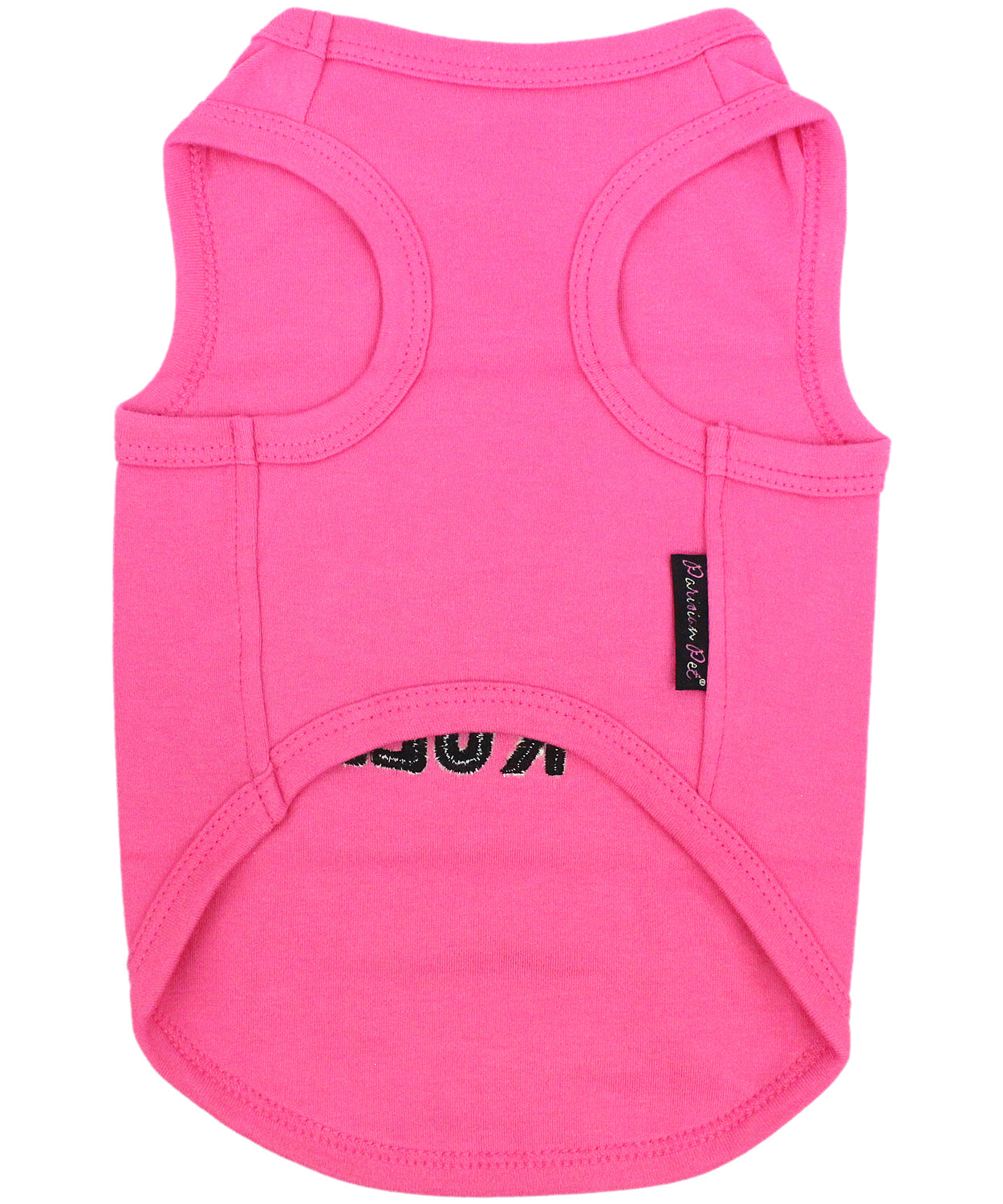 Parisian Pet Bitches Rule Dog & Cat T-Shirt  Funny Embroidered Cotton Apparel, Comfortable & Stylish  Pink