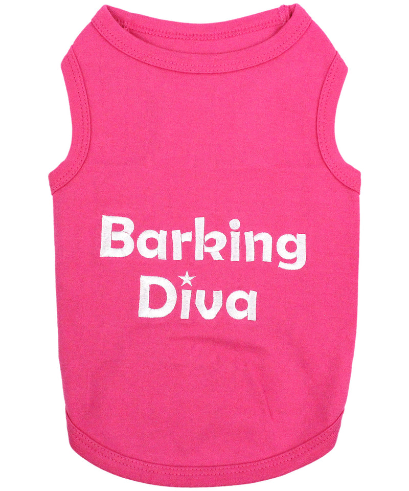 Parisian Pet Barking Diva Dog T-Shirt-Pink