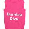 Parisian Pet Barking Diva Dog Shirt – Cute Slogan Pet T-Shirt for Dogs & Cats, Pink