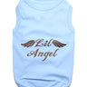 Parisian Pet Lil Angel Dog & Cat T-Shirt – Comfortable & Lightweight Embroidered Novelty Pet Shirt – Light Blue