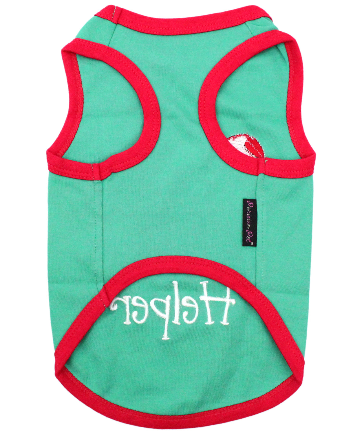 Parisian Pet Santas Little Helper Dog & Cat Shirt - Christmas Pet Apparel, Green