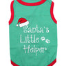 Parisian Pet Santas Little Helper Dog & Cat Shirt - Christmas Pet Apparel, Green