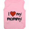 Parisian Pet I Love Mommy Dog & Cat Shirt - Cute Pet T-Shirt, Pink-Valentines Day