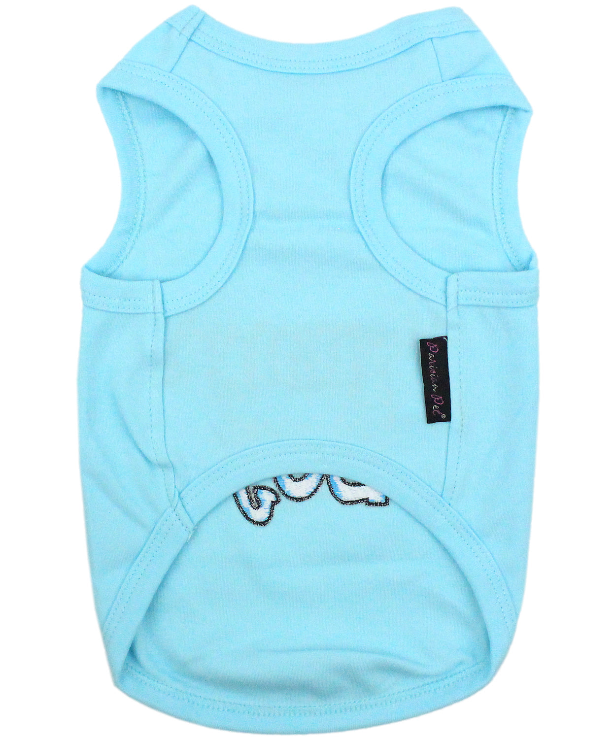 Parisian Pet Mommys Boy Cotton Dog Apparel  Comfortable T-Shirt for Small Dogs and Cats, Light Blue-Valentines Day