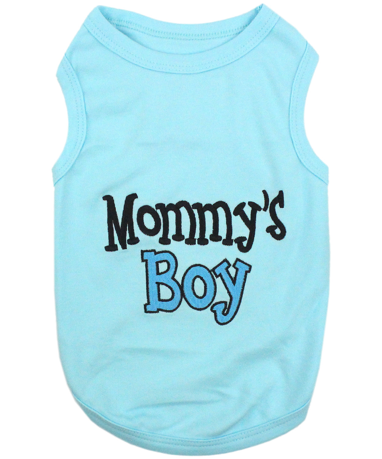 Parisian Pet Mommys Boy Cotton Dog Apparel-Light Blue