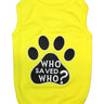 Parisian Pet Who Saved Who Heartwarming Dog Shirt – Funny Slogan Pet T-Shirt for Dogs & Cats, Light Yellow