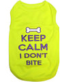 Parisian Pet Keep Calm T-Shirt-Light Green