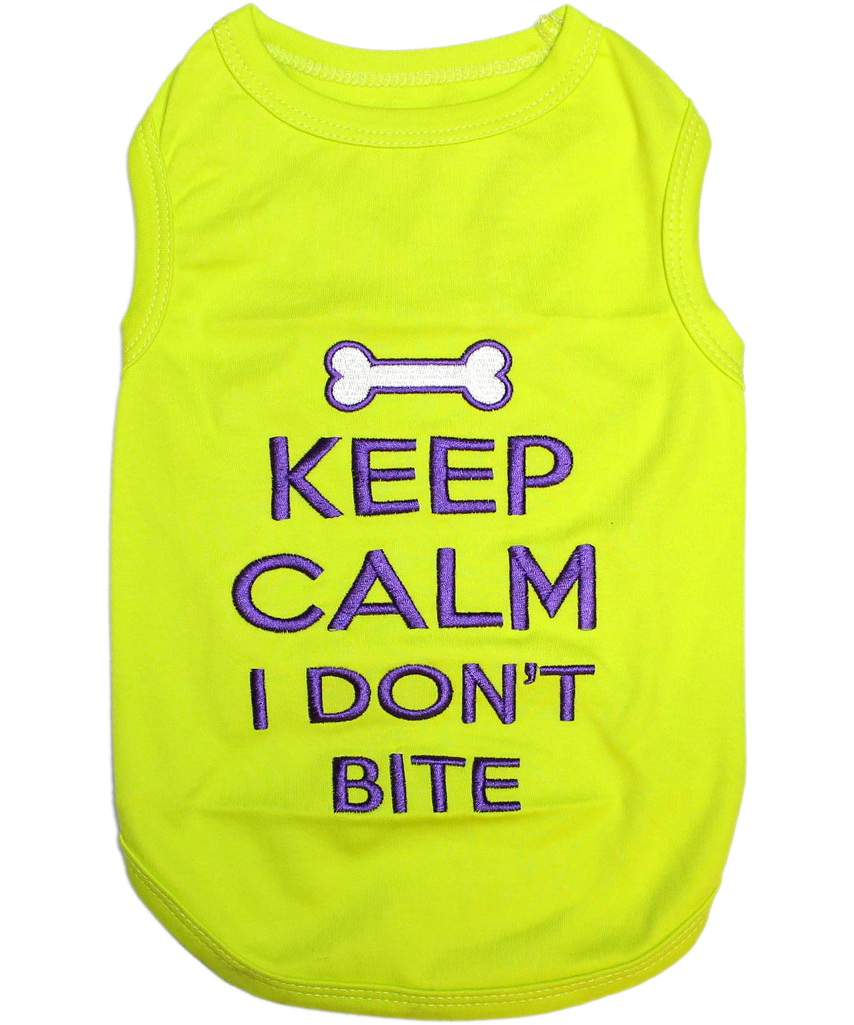 Parisian Pet Keep Calm T-Shirt-Light Green