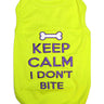 Parisian Pet Keep Calm T-Shirt for Dogs & Cats – Fun & Relaxing Pet Apparel, Light Green