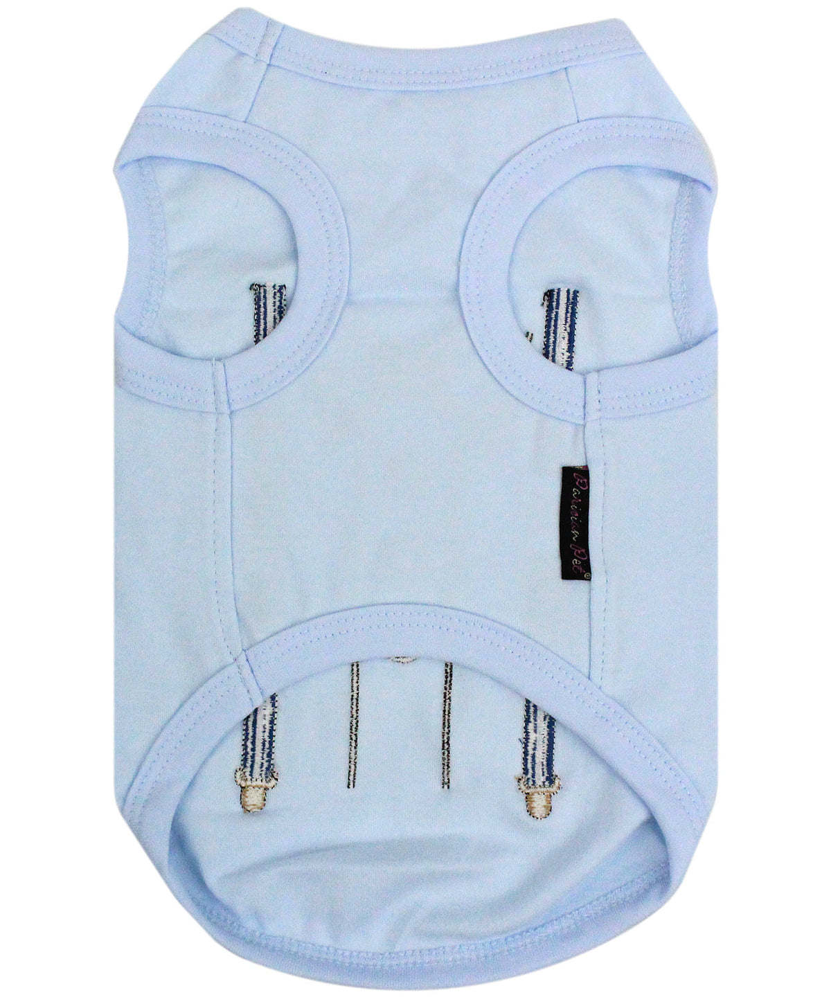 Parisian Pet Suspender Dog T-Shirt-Light Blue