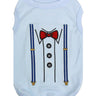 Parisian Pet Suspender Dog Shirt – Formal Outfit for Dogs & Cats, Light Blue