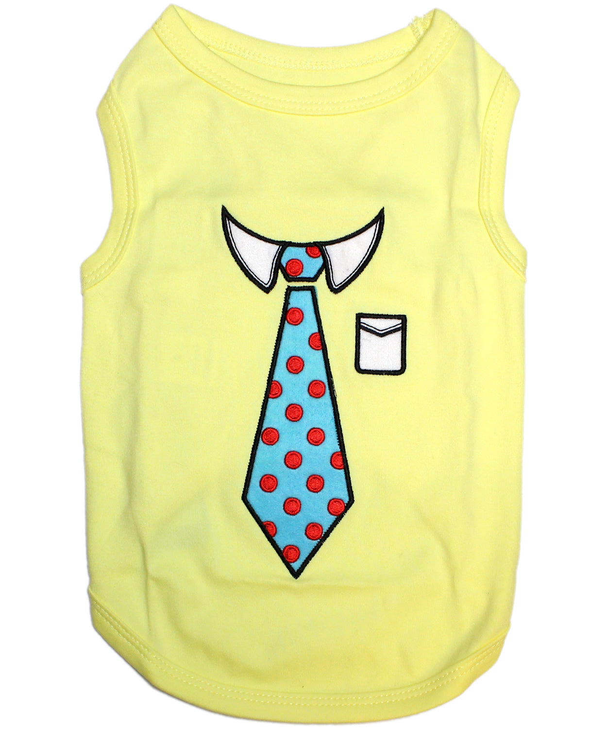 Parisian Pet Tie Dog Shirt – Elegant Formal Attire for Dogs & Cats, Light Yellow