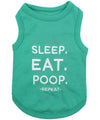 Parisian Pet Sleep Eat Poop Playful Dog T-Shirt