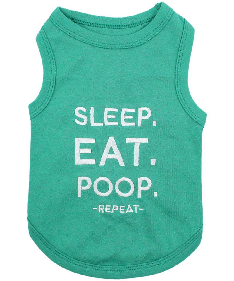 Parisian Pet Sleep Eat Poop Playful Dog T-Shirt
