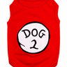 Parisian Pet Dog 2 Funny Slogan Dog Shirt – Playful Embroidered Pet Apparel for Dogs & Cats, Red