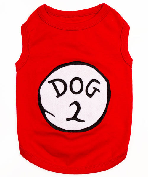 Parisian Pet Dog 2 Funny Slogan Dog Shirt – Playful Embroidered Pet Apparel for Dogs & Cats, Red