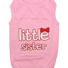 Parisian Pet Little Sister Pet Shirt - Cute Dog Fashion Shirt for Dogs & Cats, Pink