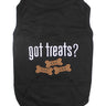 Parisian Pet Got Treats? Novelty Dog Apparel – Fun Embroidered Pet Wear for Dogs & Cats, Black