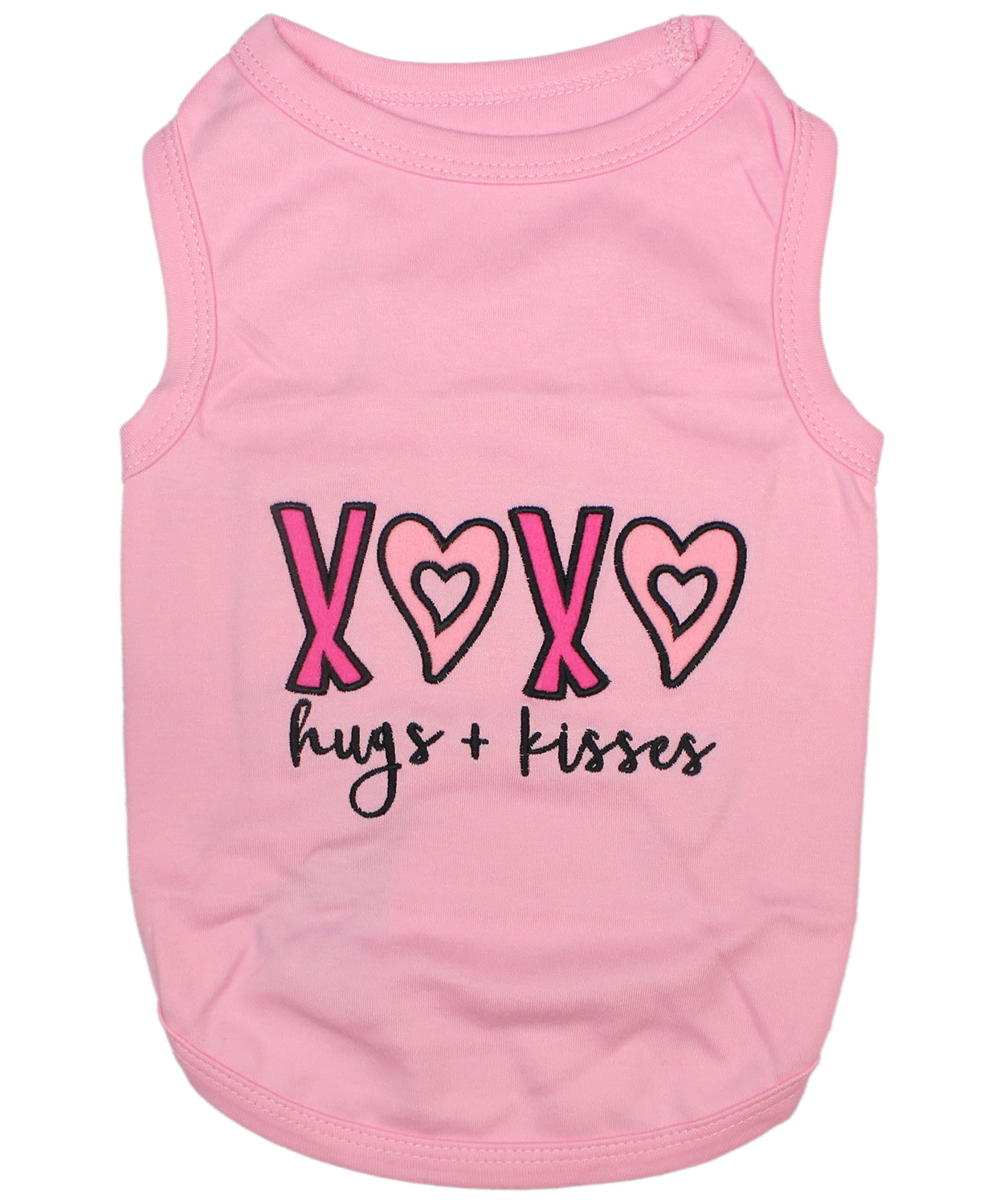 Parisian Pet XOXO Soft Cotton Slogan Dog T-Shirt-Pink
