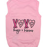 Parisian Pet XOXO Soft Cotton Slogan Dog T-Shirt – Trendy and Comfortable Outfit for Small Dogs & Cats, Pink-Valentines Day