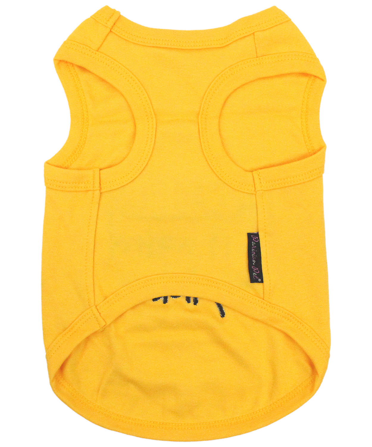 Parisian Pet Licker Novelty Dog Apparel  Fun Embroidered Pet Wear for Dogs & Cats, Yellow