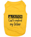 Parisian Pet Licker Novelty Dog Apparel-Yellow