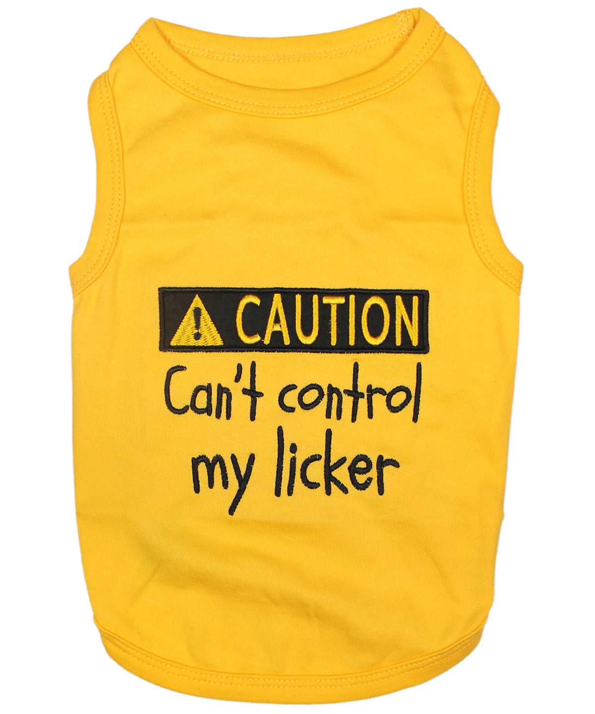 Parisian Pet Licker Novelty Dog Apparel-Yellow