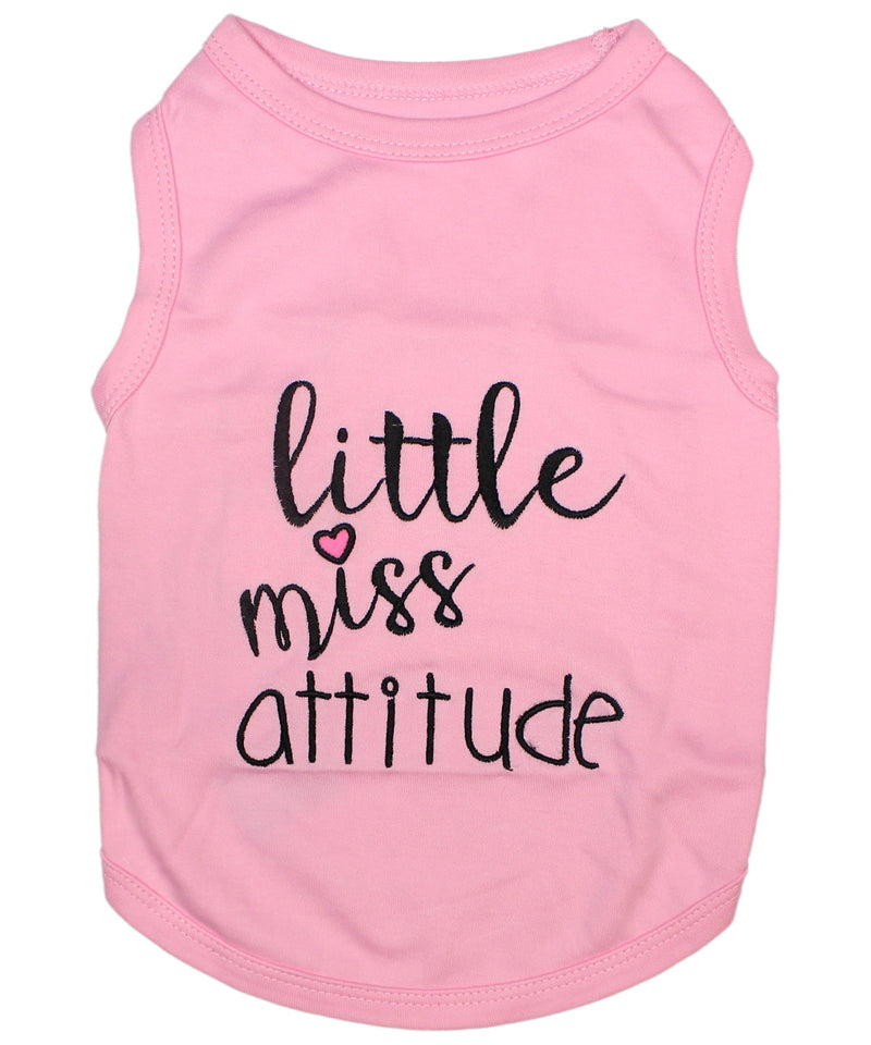 Parisian Pet Little Miss Attitude Pet Shirt-Pink