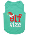 Parisian Pet Embroidered Elf Size Shirt-Green