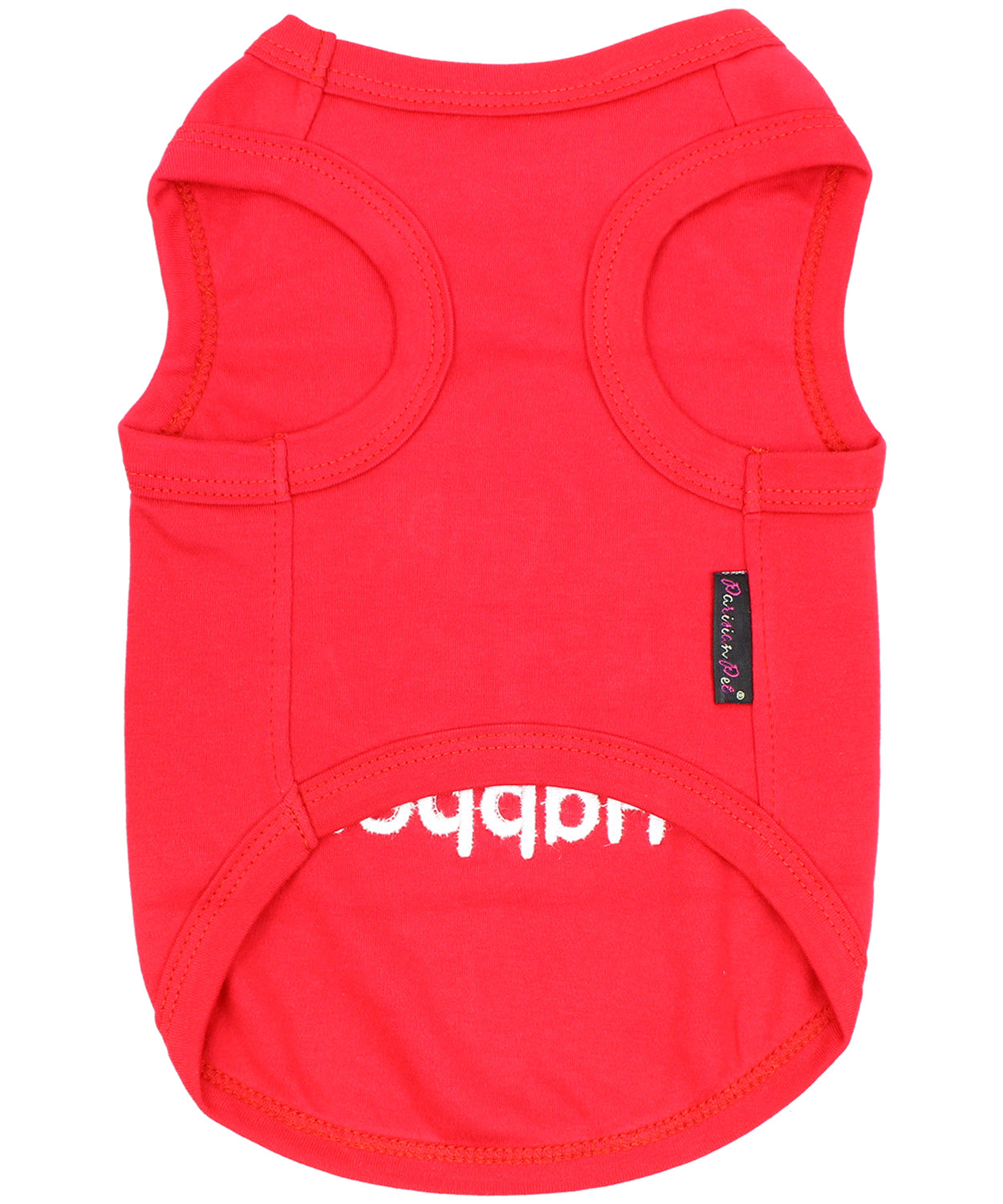 Parisian Pet Shed Happens Funny Dog Shirt  Soft Cotton Slogan Pet Apparel for Dogs & Cats, Red