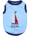 Parisian Pet Sailing Club Dog T-Shirt-Light Blue