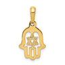 14k Yellow Gold Polished Star of David Chamseh Pendant