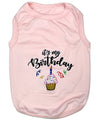 Parisian Pet Birthday Girl Dog T-Shirt-Pink