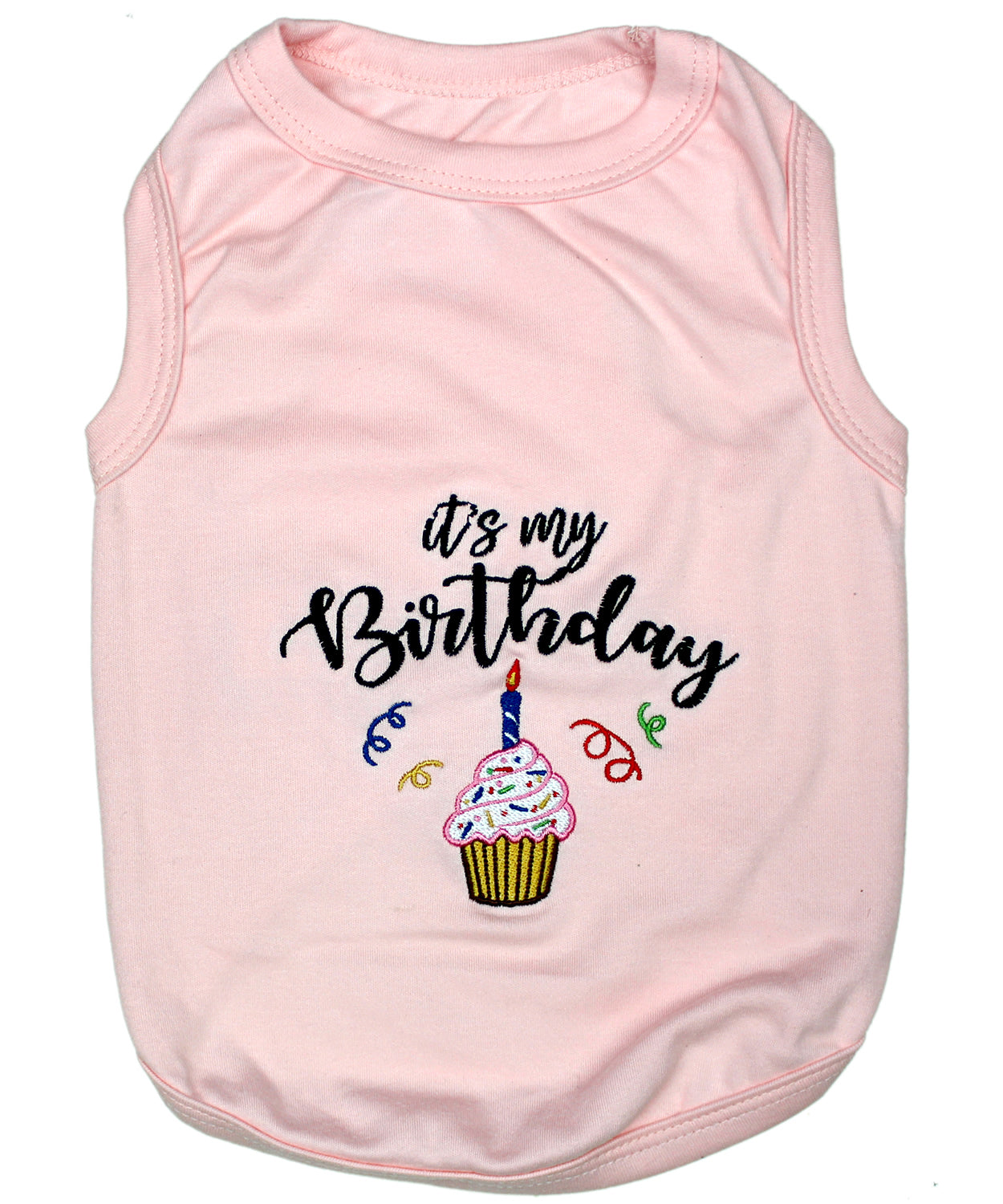 Parisian Pet Birthday Girl Dog T-Shirt-Pink