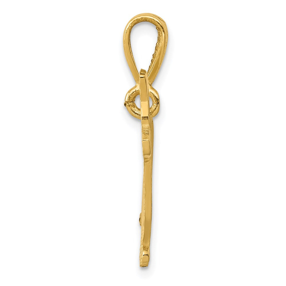 14k Yellow Gold Welsh Corgi Dog Pendant