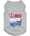 Parisian Pet Red, White & Woof Fourth of July Pet Outfit-White & Blue